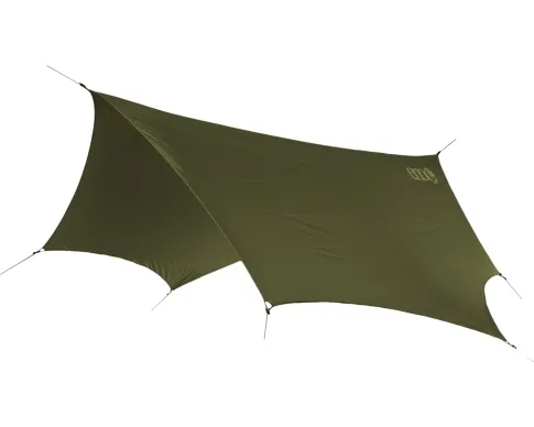 DryFly Tarp Olivgrün für stürmisches Wetter inklusive 6 Erdnägeln by ENO EN-DF003 color grün