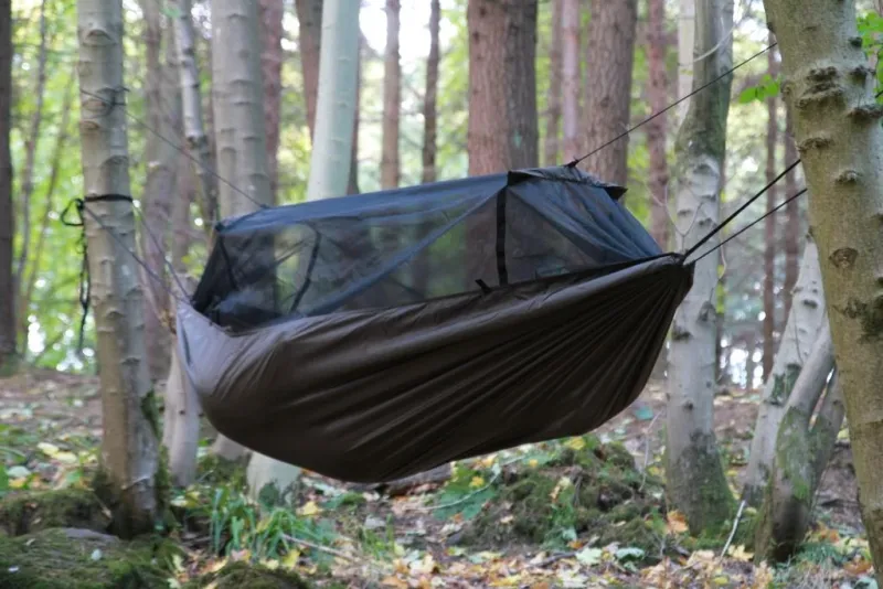 テント・タープ DD Frontline Hammock Mk.7 Coyote Brown DD Frontline outdoor Hängematte coyote braun mit Moskitonetz