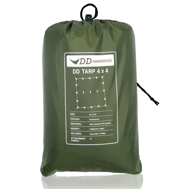 DD Hammocks Tarp 4 x 4 Meter Forest grün