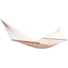 Bahamas Doppel-Stabhängematte mit Netz-Liegefläche Ecru Wetterfest (FSC™ zertifiziert) by MacaMex MA-07100 color natur / beige