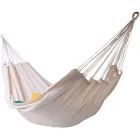 Brasil Ceara Natur - Singlehängematte aus Brasilien Baumwolle natur weiß by MacaMex MA-01010 color natur / beige