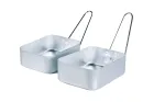 DD Camping Kochgeschirr 2 Stück Aludosen mit Griff by DD Hammocks DD-22920 color silber