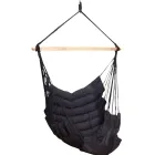 SoftChair Black FSC™ zertifiziert Hängesessel gepolstert schwarz wetterfest by MacaMex MA-11505 color schwarz