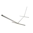 Jamaica Gigante - extra langerHängemattenständer Stahl grau für KingSize Stabhängematten by MacaMex MA-20050 color Grau / Silber