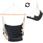 SoftChair Schwarz-Creme FSC zertifiziert Hängesessel wetterfest by MacaMex MA-11507 color schwarz