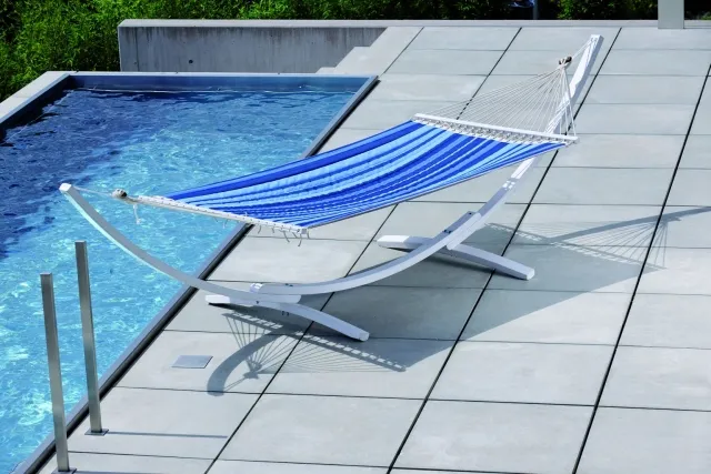 Hängematte mit Gestell Luxus Sylt by Jobek - Germany JO-11118-OLD color blau