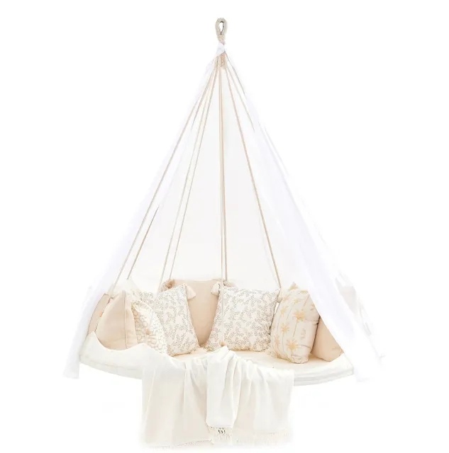 Hängeliege Deluxe 1,5m weiß, wetterfest by Tiipii TI-DXB1500PS color weiss