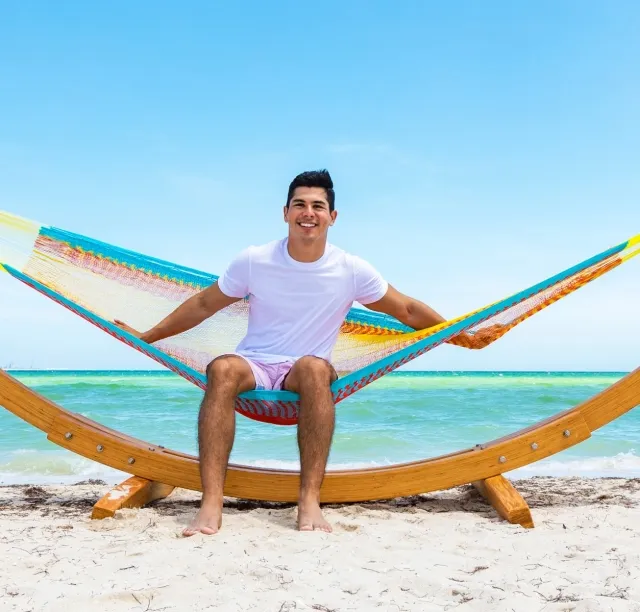 Single Hängematte grande multicolor by MacaMex MA-00010 color bunt