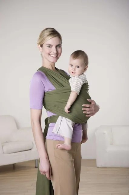 Jersey Sling Babytragetuch olive by Amazonas AZ-5060221-OLD color grün