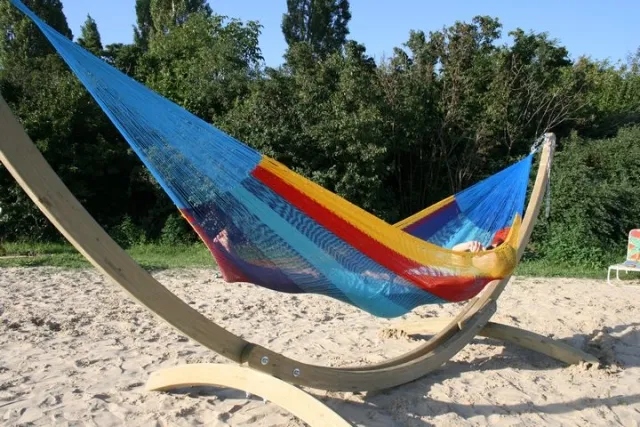 Holz Hängemattengestell Kasia mit Mexicana Double by MacaMex BNT813 R10 color n/a