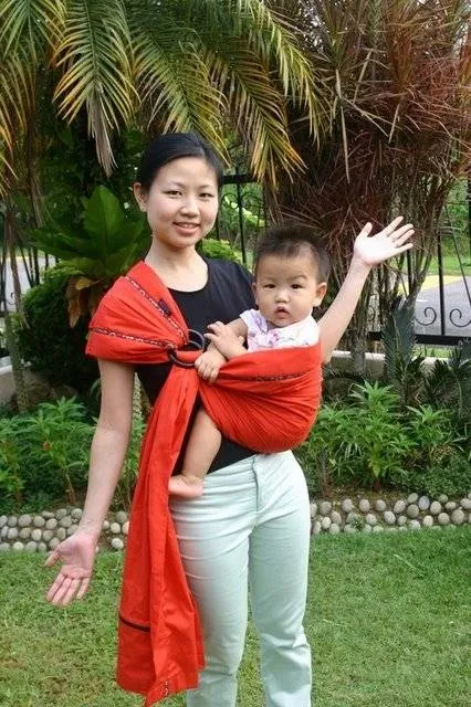 Ringsling Babytragetuch Ruby by Mummy Hugs MHRuby color rot