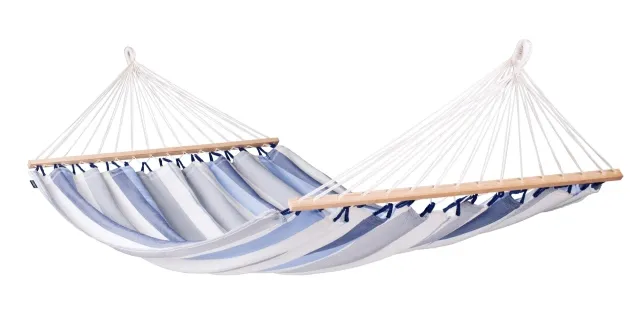 Alisio Sea Salt Doppel-Stabhängematte wetterfest blau by LaSiesta LS-ALR16-13 color blau