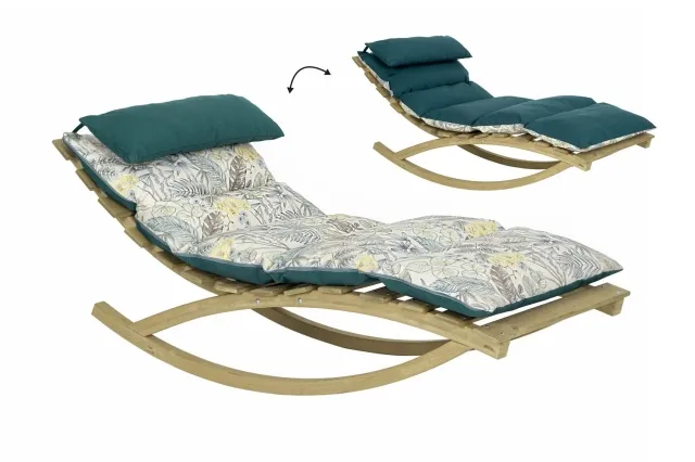 Rocking Lounger floral by Amazonas AZ-2030931 color grün