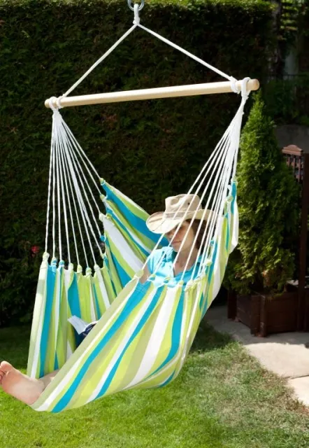 Hängesessel Gestell Lazy anthrazit + Cayo Grande beach MacaTex by MacaMex MA-91278 color grün