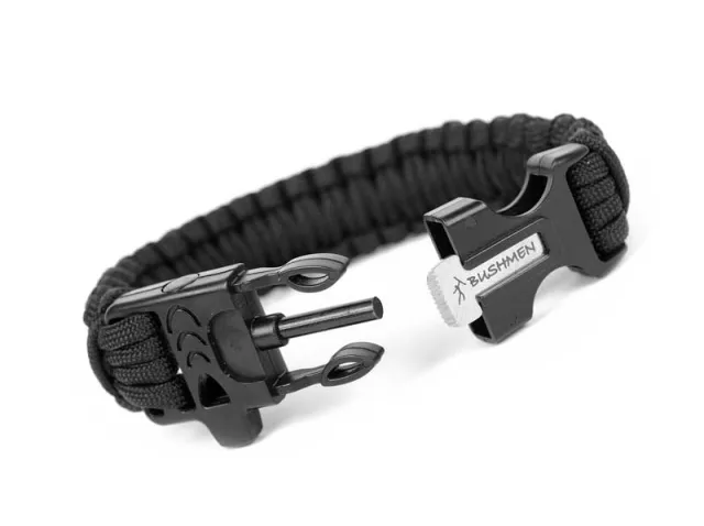 Survival Armband 3 Meter schwarz by Bushmen BU-BRCA3BLK color schwarz