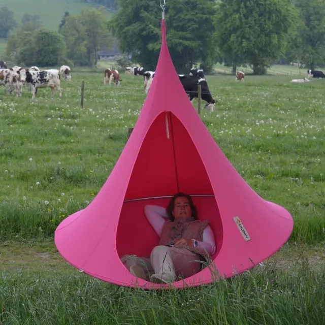 Doppel Hängehöhle fuchsia by Cacoon HI-DF11 color rosa