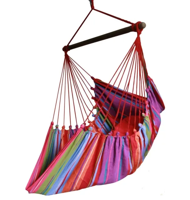 Cayo Grande Colorido - Hängestuhl XL Südamerika Baumwolle by MacaMex MA-11106 color bunt