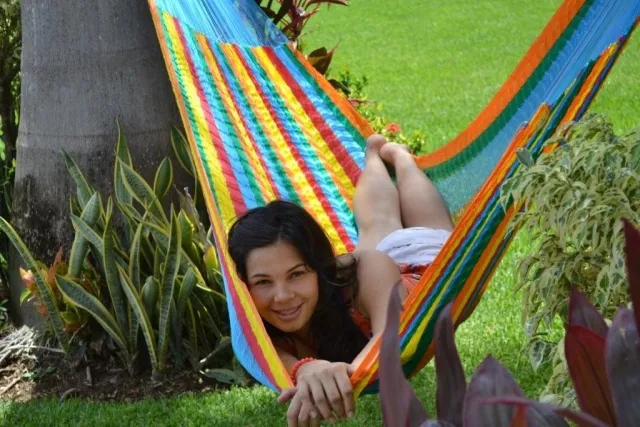 Mexikanische Netzhängematte - Double Rainbow MacaTex by MacaMex MA-00529 color multicolor