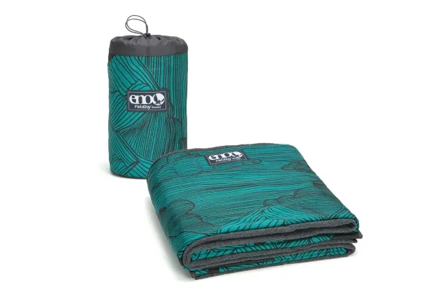 FieldDay Blanket Mountains to Sea / Seafoam by ENO EN-A7340 color multicolor