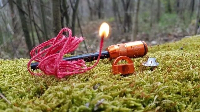 Revolt Feuerstahl mit Lunte orange by Bushmen BU-FSREVOORA color orange