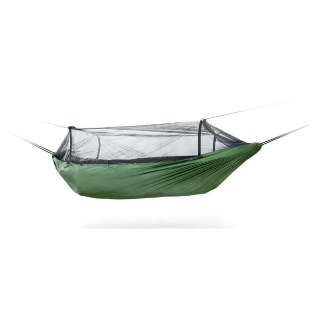 DD Frontline Forest grün atmungsaktive Reisehängematte mit Moskitonetz und doppelter Liegefläche by DD Hammocks DD-02125 color grün