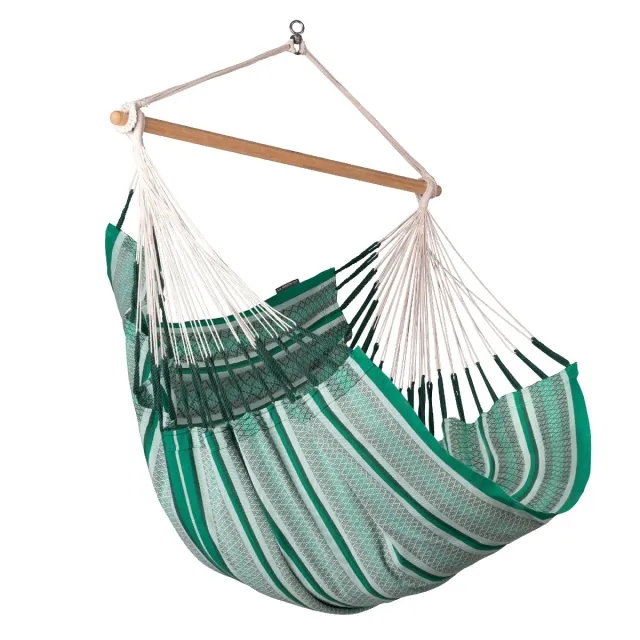 Habana Agave - Hängestuhl Comfort aus Bio-Baumwolle grün by LaSiesta LS-HAL18-X4 color grün