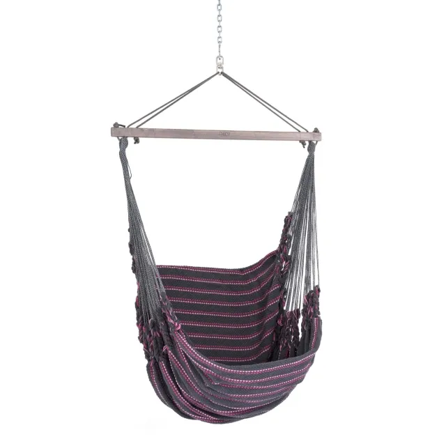 Hängesessel Baumwolle grau-pink by Chico CI-3181 color rosa
