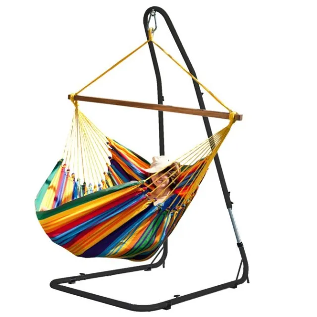 Hängesessel Set Lazy anthrazit + Cayo Gigante paradiso MacaTex by MacaMex MA-91287 color bunt