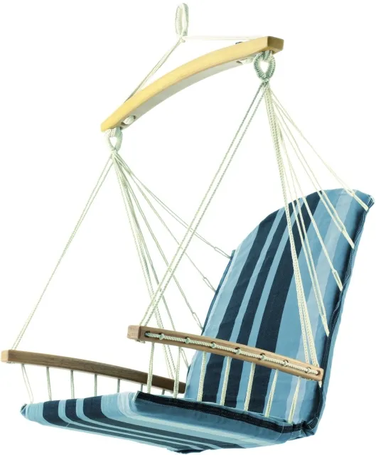 Luxury Hängesessel grau gestreift by Jobek - Germany JO-28048-OLD color Grau / Silber