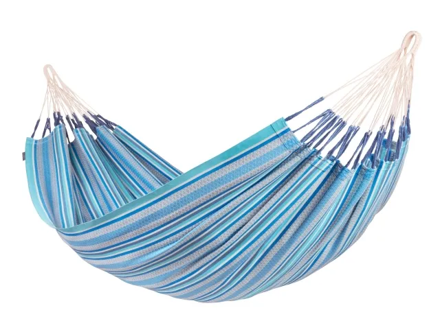 Modesta Azure - Doppel- Hängematte aus Biobaumwolle, blau by LaSiesta LS-MOH16-X3 color blau