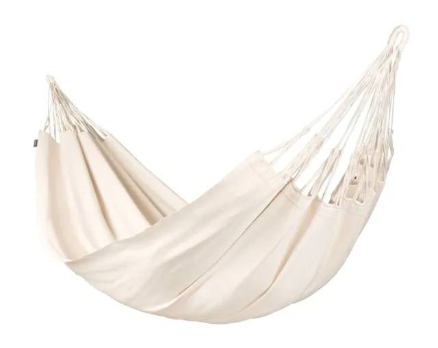 Modesta Latte - Kingsize- Hängematte aus Biobaumwolle, natur weiß by LaSiesta LS-MOH18-X1 color natur / beige