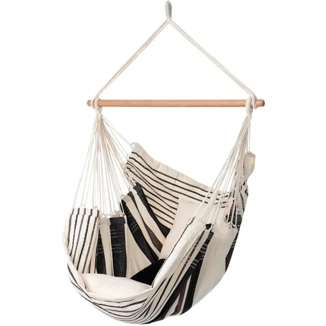 Relaxa Cafe Hängesessel Baumwolle braun, beige FSC™ zertifziert by MacaMex MA-11403 color braun