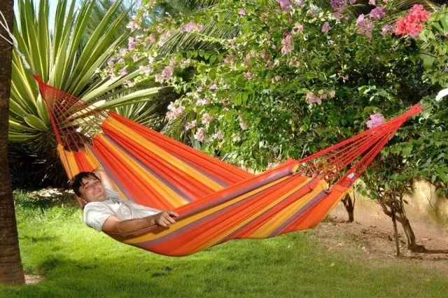 San Diego rot gelb orange blau gestreift by Jobek - Germany JO-25415-OLD color rot