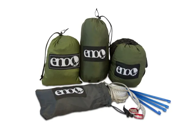 SubLink Hängematten Komplettsystem mit Regendach, Moskitonetz, Montagematerial by ENO EN-ONLK-LH-056-OLD color grün