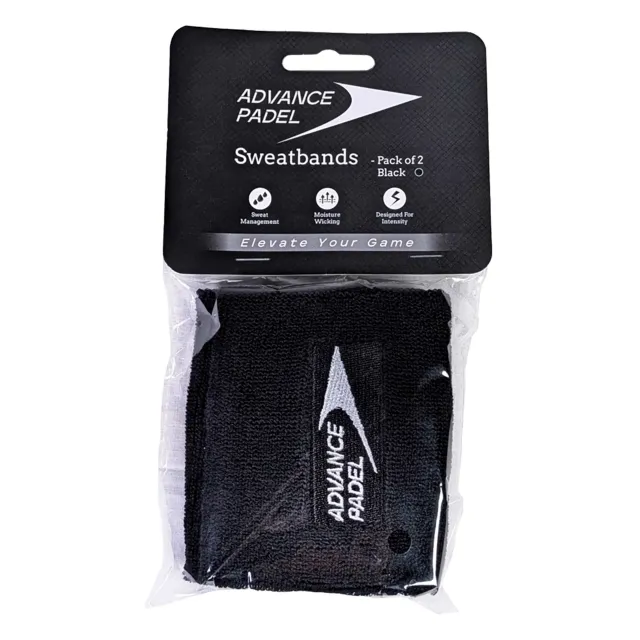 Sweatband Pack Of 2 Black by Advance Padel AP-79110 color schwarz