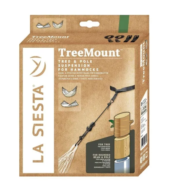 TreeMount Black - Hängematten Montageset für Bäume by LaSiesta LS-TMF45-9 