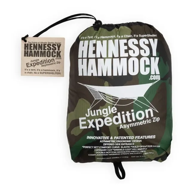 Jungle Expedition ZIP Woodland by Hennessy Hammocks HH-M118 color camouflage
