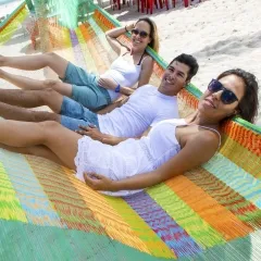 Mexikanische Netzhängematte - Matrimonial Multicolor Plus by MacaMex MA-00230 color bunt