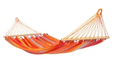 Alisio Toucan - wetterfeste Single- Hängematte mit Spreizstab, orange 300 cm