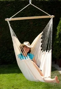 Hängesessel Stillstuhl Cayo Grande Organic Cotton - BIO Baumwolle by MacaMex MA-12100 color natur / beige