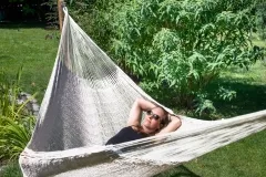 Mexikanische Netzhängematte Mammut natur XL Baumwolle extra robust