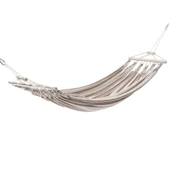 Einzel-Stabhängematte Baumwolle beige-braun by Chico CI-1112 color braun