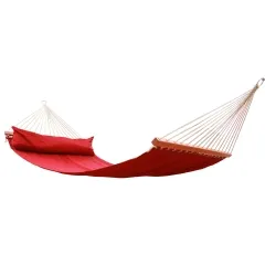 Miami Red (FSC™ zertifiziert) Stabhängematte gepolstert wetterfest rot by MacaMex MA-25500 color rot
