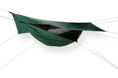 Safari Deluxe Classic XXL A-Sym Reisehängematte mit Moskitonetz und Tarp by Hennessy Hammocks MA-02044 color grün