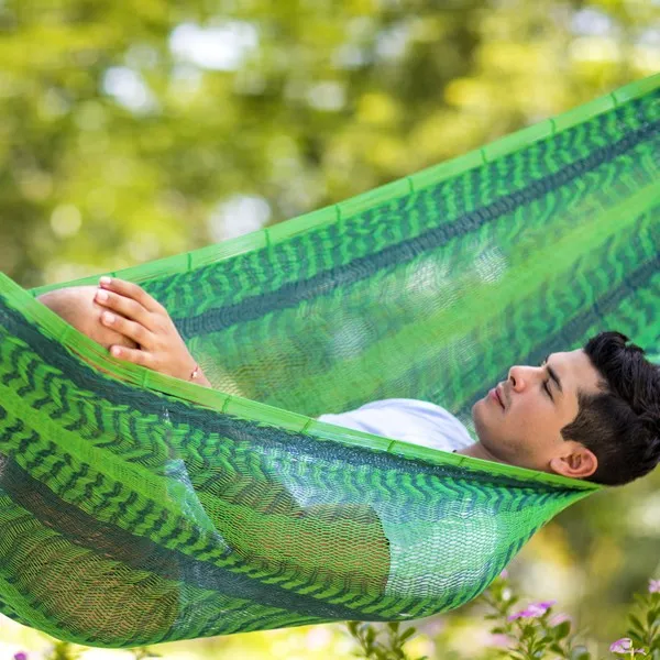 hellgr&uuml;n dunkelgr&uuml;ne Netzh&auml;ngematte