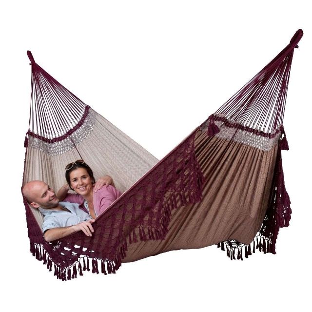 Bossanova Bordeaux Bio Familien- Hängematte Bordeaux by La Siesta LS-BSH18-7 color natur / beige