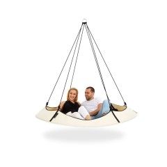 Hängebett 1,8m creme und schwarz, wetterfest by Hangout Pod TI-HAB18BKNW color creme