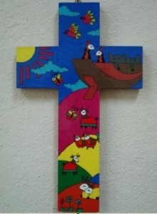 Holzkreuz Arche Noah