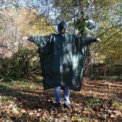 DD Poncho und Tarp olivgrün- Regenschutz