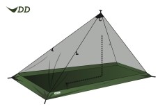 DD Superlight Solo Mesh Tent - Einmann-Zelt ohne Regenschutz by DD Hammocks DD-21531 color grün